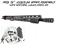AR15 .223/5.56 15" Upper Assembly with Lower Parts Kit  Shown here in: Elite Concrete Grey
