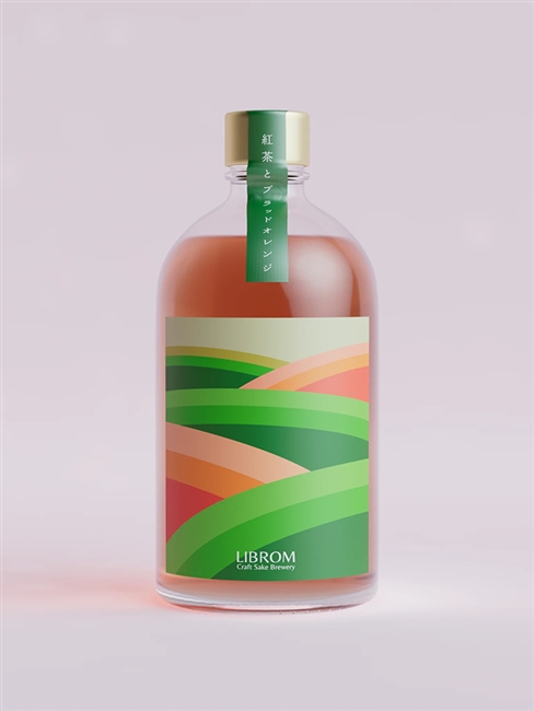LIBROM Craft Sake ç´…èŒ¶xè¡€æ©™ ç„¡æ¿¾éŽç”ŸåŽŸé…’