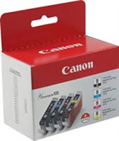 Canon CLI-8 ChromaLife 100 Black/Color Ink Cartridges 0620B010 Pack Of 4