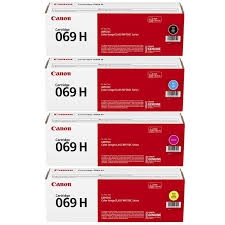 Canon 069H Set, Original Black, Cyan, Yellow, Magenta Bstock