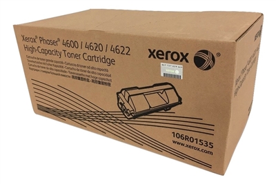 Genuine Xerox High Capacity Black Toner Cartridge Phaser 4600/4620/4622, 106R01535