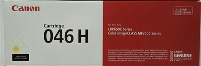 Canon 046H 1251C001AA Yellow Original High Yield Laser Toner Cartridge Bstock