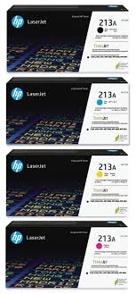 HP 213A Set Original W2130A Black W2131A Cyan W2132A Yellow W2133A Magenta  Standard Yield Toner Cartridge Bstock