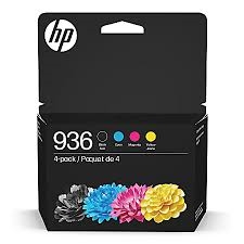 HP 936 6C3Z5LN Original 4 Pack Black Cyan Magenta Yellow Standard Yield Ink Cartridges Bstock Outdated