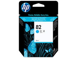 Genuine HP 82, Cyan Ink Cartridge C4911A