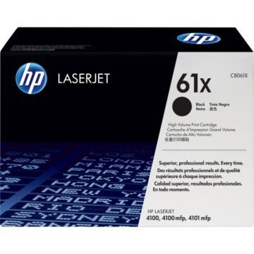 Genuine HP 61X, Black Original Toner Cartridge (C8061X)