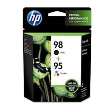 Genuine HP 95/98, Black/Tricolor Ink Cartridges CB327FN Pack Of 2