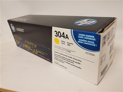 Original HP 304A CC532A Yellow Toner Cartridge Bstock