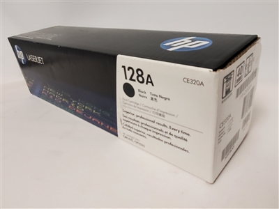 HP 128A CE320A Black Original Toner Cartridge Bstock