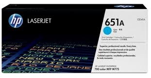 Original HP 651A, Cyan Toner Cartridge CE341A