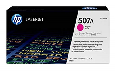 Genuine HP 507A, Magenta Toner Cartridge (CE403A)