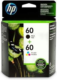 Original HP 60 Black/Tricolor Ink Cartridges N9H63FN#140, Pack Of 2