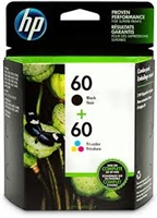 Original HP 60 Black/Tricolor Ink Cartridges N9H63FN#140, Pack Of 2 Bstock