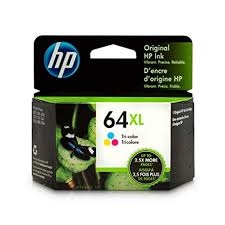 Original HP 64XL Tricolor High Yield Ink Cartridge N9J91AN