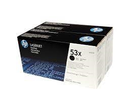 Genuine HP 53X Q7553XD Dual Pack  Black High-Yield LaserJet Toner Cartridge