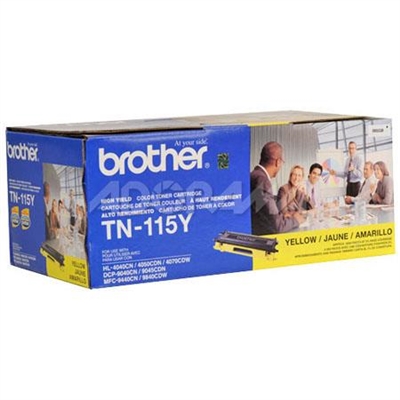 Brother TN-115Y TN115Y Yellow Toner Cartridge