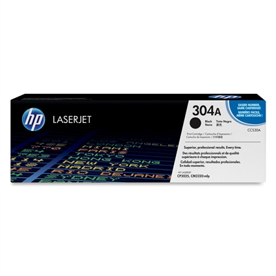 Genuine HP 304A Black Toner Cartridge (CC530A)