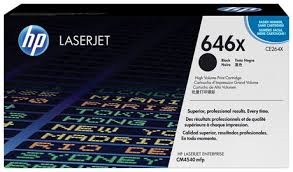 Original HP 646X, Black Toner Cartridge CE264X
