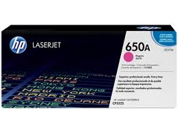 Genuine HP 650A, Magenta Toner Cartridge CE273A