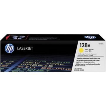 Genuine HP 128A CE322A Yellow LaserJet Toner Cartridge