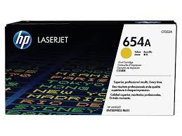 Original HP 654A CF332A Yellow Toner Cartridge