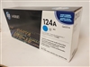 Original Q6001A 124A, Cyan Toner Cartridge  Bstock