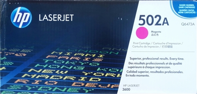 HP 502A, Q6473a Magenta Original Toner Cartridge  bstock