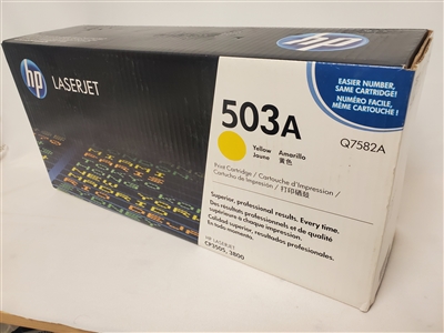 HP 503A Q7852A Yellow Original Toner Cartridge Bstock