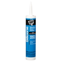 DAP 08646 Window & Door 100% Silicone Rubber Sealant- White 10.1 OZ