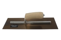 CURRY Golden stainless steel Trowel 14" x 5", wood camelback handle 103C