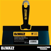 DEWALT 10" Blue Steel Taping Knife - Soft Grip Handle - Chrome End  2-126