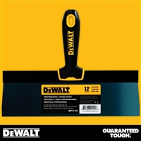 DEWALT 12" Blue Steel Taping Knife - Soft Grip Handle - Chrome End  2-127