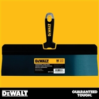 DEWALT 16" Blue Steel Big Back Taping Knife - Soft Grip Handle - Chrome End  2-188