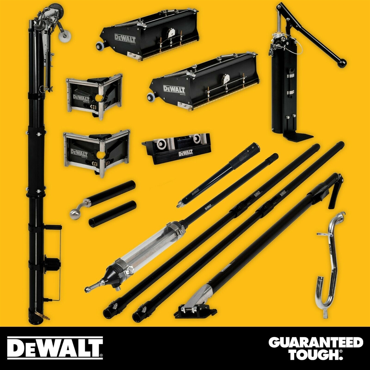 DEWALT Complete Automatic Taping & Finishing Set Standard Flat Box Long  Handles 2-601