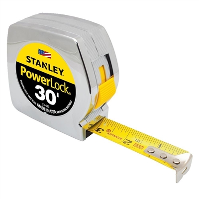 STANLEY 30' x 1" PowerLock Tape Measure/Rule