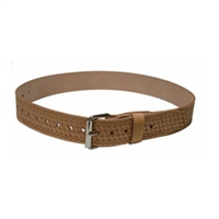 HERITAGE 2" Wide Leather Belt with Roller Buckle - Large