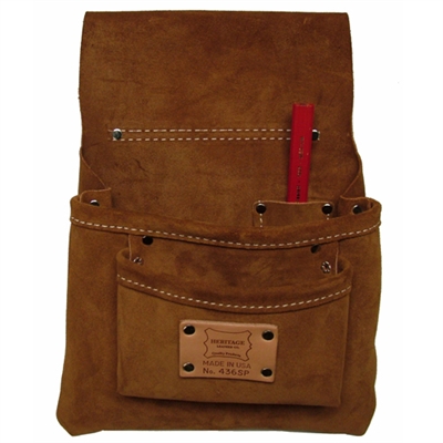 Heritage Suede Nail Bag - 3 Pocket 436SP
