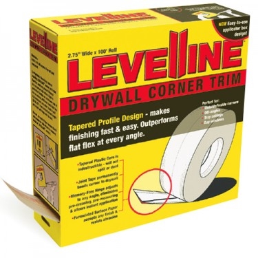 LEVELLINE DRYWALL CORNER TRIM TAPERED PROFILE DESIGN