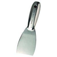 KRAFT 1 1/2" FLEXIBLE ALL STAINLESS STEEL PUTTY KNIFE WITH SURE GRIP HANDLE