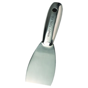 KRAFT 2" FLEXIBLE ALL STAINLESS STEEL PUTTY KNIFE WITH SURE GRIP HANDLE