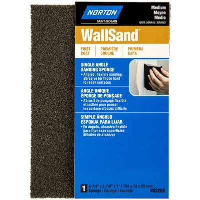 NORTON WALL SAND SINGLE ANGLE SPONGE MEDIUM  (BOX OF 24 EACH) 02285