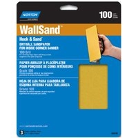 NORTON MEDIUM 100 GRIT SANDING SHEET FOR INSIDE CORNER SANDING TOOL  (PACK OF 3)