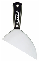 HYDE 6" FLEXIBLE ANGLED BLADE KNIFE Hyde 6" Flexible Black & Silver Clipped Drywall Knife  2701