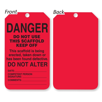 Scaffold Status Tag - Red