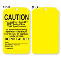 Scaffold Status Tag - Yellow