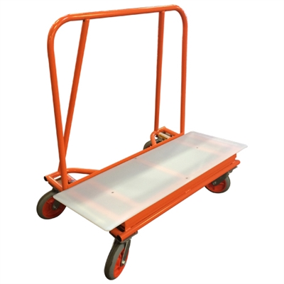 ADAPA BIG BRUTE 48" Drywall Cart with Plastic Deck (3600 POUND CAPACITY)