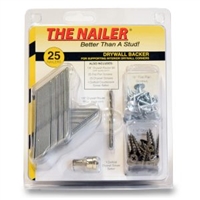 The Mighty Nailer - Galvanized Steel Drywall Backer (200/Box)