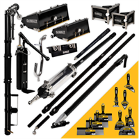 DEWALT PRO Drywall Taping & Finishing Set with MudShot (FREE PUMP) MEGA Boxes, LONG Extension Handles DXTT-2-614