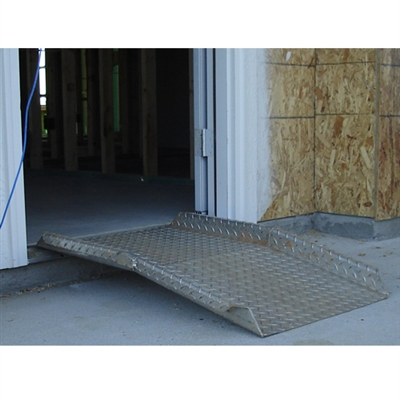 Threshold Plate with Bend and Edges 24" x 36" x 1/4" with 2" Bend and Lip