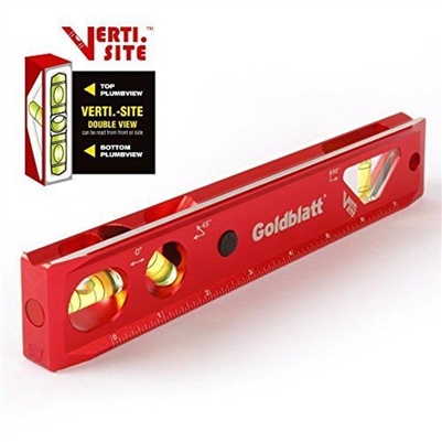 GOLDBLATT 9" Torpedo Level Aluminum (WITH LIGHT)